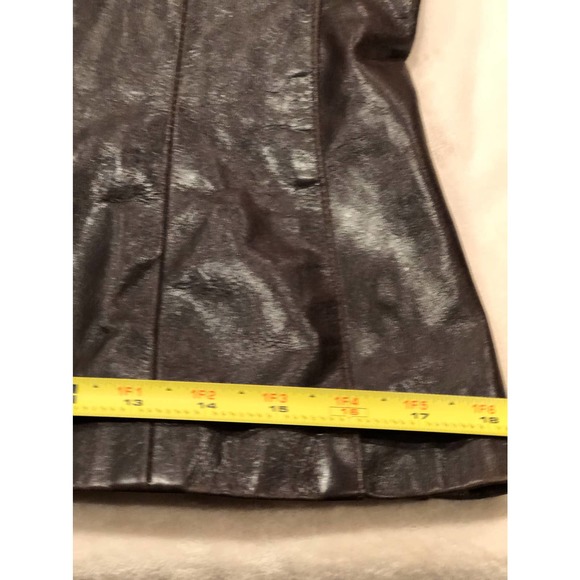 Sold-Jade Leather Wear Brown Leather Zip Front Jacket, Size XL - Picture 11 of 14